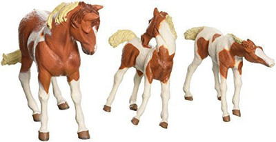 

Papo Pinto Horses Display Box(Multicolor)
