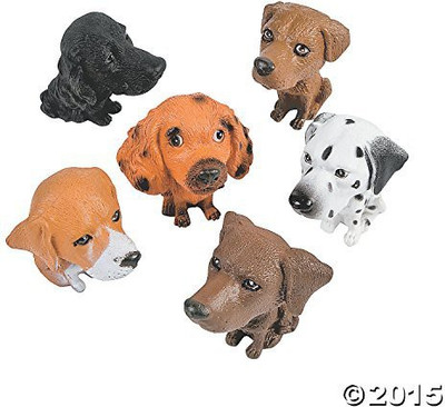 

Fun Express Plastic Big Head Puppies (1 Dz)(Multicolor)