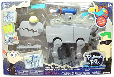 

Phineas and Ferb Across The 2Nd Dimensionferb My Ride Robot Dog(Multicolor)