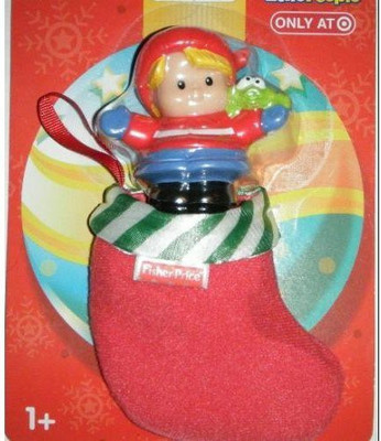 

Fisher-Price Little People Blonde Hair Girl With Stocking(Multicolor)