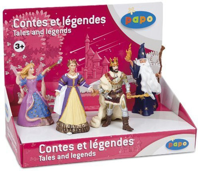 

Papo Tales And Legends Box Set 2 Kingqueenfairywizard(Multicolor)