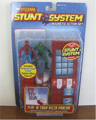 

Toybiz Marvel Spiderman Stunt System Magnetic Set Flip N' Trap(Multicolor)