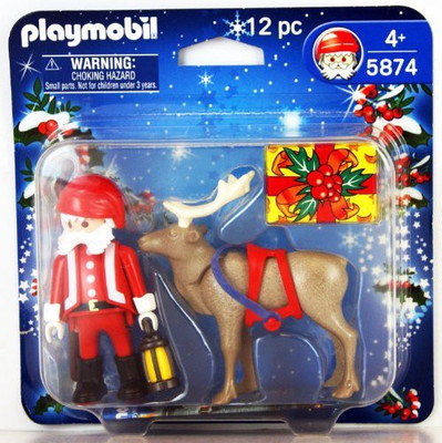 Playmobil 5874 Santa & Reindeer S,(Multicolor)