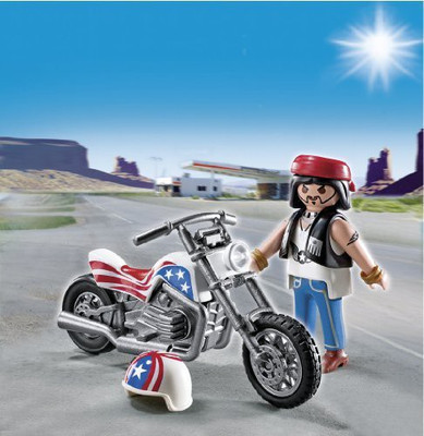 

Playmobil Biker With Motorcycle Playset(Multicolor)