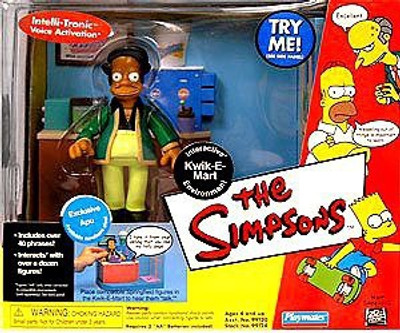 

Playmates Toys The Simpsons Interactive Kwikemart Exlusive Apu(Multicolor)