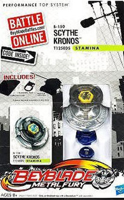 

Beyblade Metal Fury B-150 Scythe Kronos T125EDS Top(Multicolor)