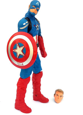

Asa Products captain america with face and shield and also light(Multicolor)