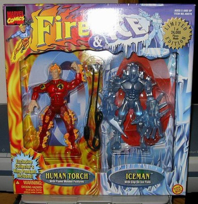 

Marvel Fire & Ice "Human Torch & Iceman"(Multicolor)