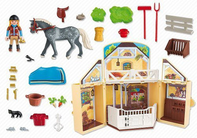 

Playmobil My Secret Horse Stable Play Box Playset(Multicolor)