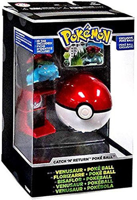 

Pokemon Tomy Trainer'S Choice Catch 'N' Return Poke Ball Venusaur(Multicolor)