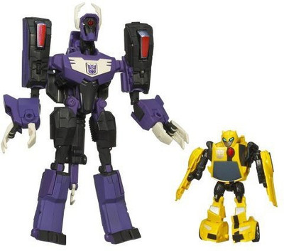 

Transformers Animated Exclusive Deluxe 2Pack Shockwave Vs Bumblebee(Multicolor)