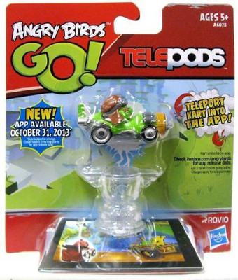 

Hasbro Angry Birds Go Telepods Kart Green Pig With Aviator Cap(Multicolor)