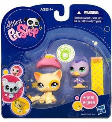 

Littlest Pet Shop Assortment 1521/1522 Collectible Cat Duck(Multicolor)