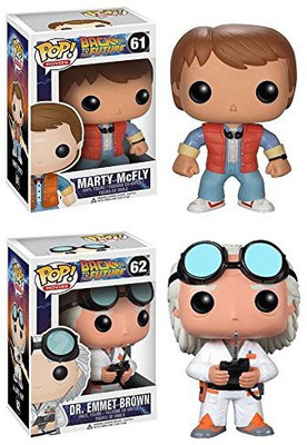 

Funko Pop Vinyl Back To The Future Marty Mcfly & Doc Emmet Brown(Multicolor)