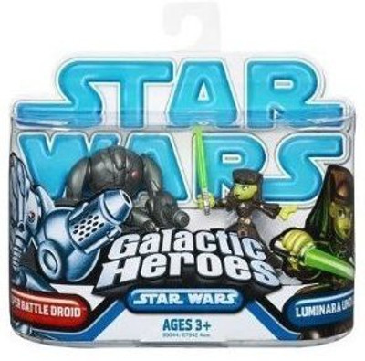 

Galactic Heroes Star Wars Clone Wars Super Battle Droid & Luminara Unduli(Multicolor)