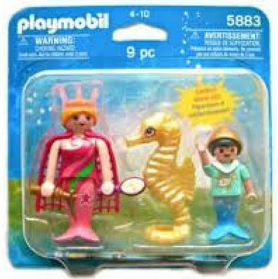 

Playmobil 5883 Ocean Mermaid Set Queenprince And Seahorse(Multicolor)