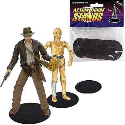 

Entertainment Earth Action Figure Stand Pack of 25 Black Stands(Multicolor)