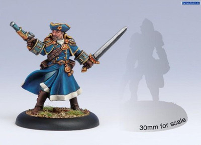 

Privateer Press Minature Game Cygnar Arcane Tempest Gun Mage Officer Warmachine(Multicolor)