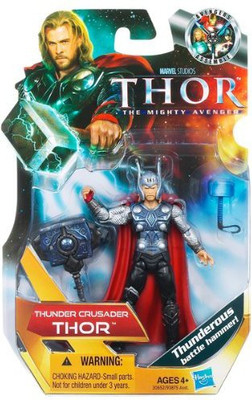 

Hasbro Thor: The Mighty Avenger Action Figure #15 Thunder Crusader Thor 3.75 Inch(Multicolor)