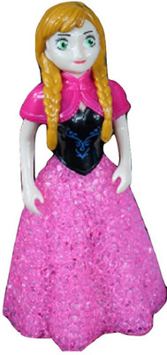 

SND Princess Elsa LED 7 Color Changing Night Light Table Lamp Decor Toy(Pink)