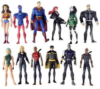 

DC Comics Set Of 12 Super Hero Young Justicefeaturing Supermanwonder(Multicolor)