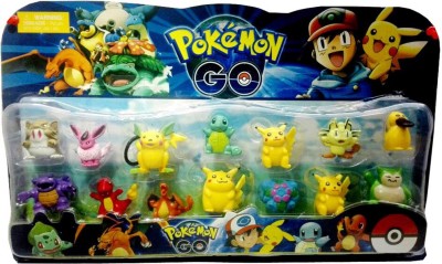 

Gadget Bucket Set Of 13 Pokemon Action Figures(Multicolor)