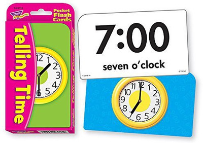 

Trend Enterprises Inc Telling Time Pocket Flash Cards(Multicolor)