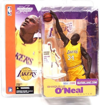 

McFarlane's Sportspicks McFarlane Toys NBA Series 2 Shaquille O'Neal (Los Angeles Lakers) Yellow Jersey Action Figure(Multicolor)