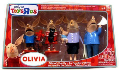 

Olivia the Pig Action Figures - Mom, Dad, Olivia, Ian and William(Multicolor)