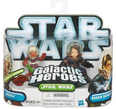 

Hasbro Star Wars Galactic Heroes 2010 Ahsoka & Anakin Skywalker(Multicolor)