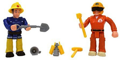 

Simba Fireman Sam Figurines Double Pack (Elvis & Tom)(Multicolor)