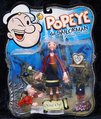 

Popeye the Sailorman Olive Oyl Action Figure(Multicolor)