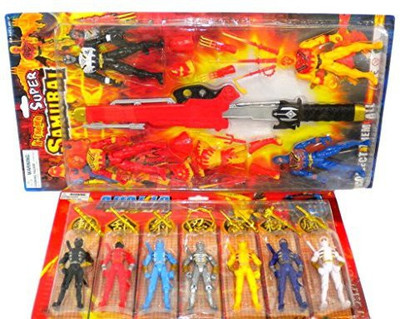 

Ninja Ultimate Warrior Ranger Set With Weapons(Multicolor)