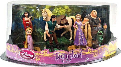 

Mattel Tangled Exclusive 7 Piece Deluxe Mini Pvc Figurine Set(Multicolor)