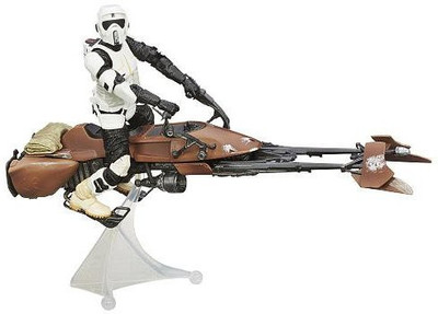 Hasbro Star Wars The Black Series Speeder Bike Vehicle With Biker(Multicolor)