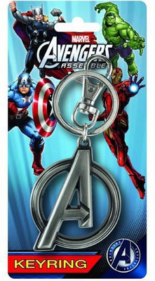 

Marvel Avengers A Logo Pewter Key Ring(Multicolor)