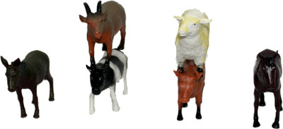 

Mamaboo Farm Life Animals Set Of 6 Figures(Multicolor)