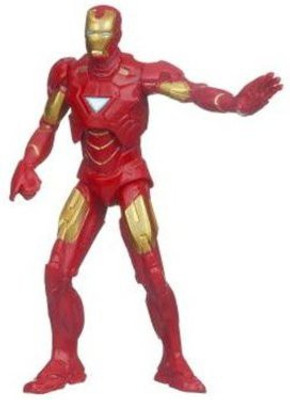 Hasbro Iron Man 2 Iron Man Mark VI Armor 3-Inch Mini Action Figure(Red, Gold)