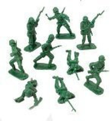 

McToy DELUXE BAG OF CLASSIC TOY GREEN ARMY SOLDIERS - 36 Pc.(Green)