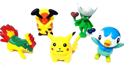 

SRVSOFT Pokemon set of 5-4(4-6cm)(Multicolor)