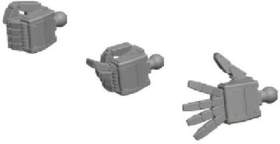 

Bandai Hob Builders Parts Hd Ms Hand 01 Efsf (1/144 Scale)Small(Grey)