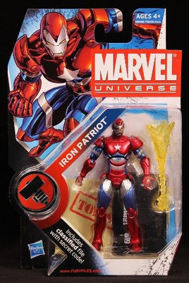 

Hasbro Marvel Universe 3 3/4 Inch Series 2 Action Figure Iron Patriot(Multicolor)