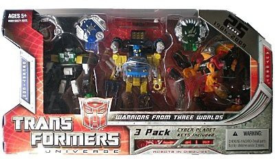 

Transformers Universe Warriors From Three Worlds 3 Pack(Multicolor)