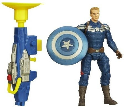 

Funskool Captain America Super Soldier Gear Grapple Cannon Action Figure(Blue, Yellow)