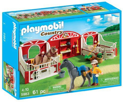 

PLAYMOBILA Country Pony Stable(White)
