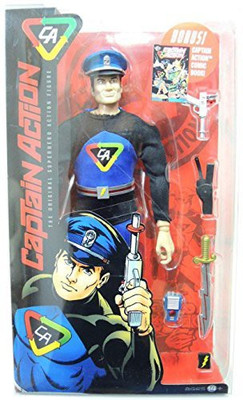 

Round 2 LLC Captain The Original Superhero With Comic Book(Multicolor)
