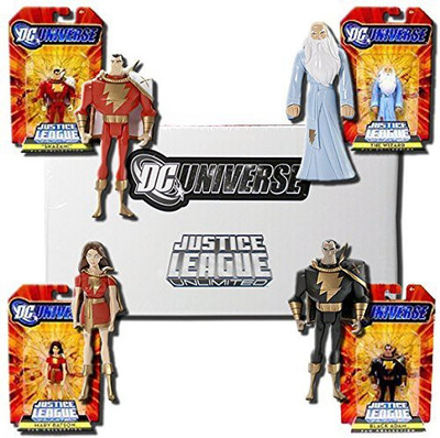 

DC Comics Universe Justice League Unlimited Exclusive Set of 4 Action Figures Shazam! Family(Multicolor)