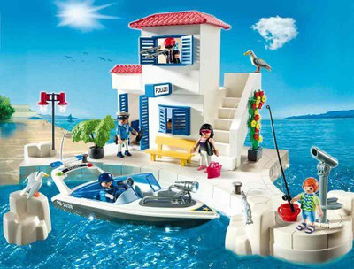 

Playmobil Toy Accessory(Police Station, Speedboat Multicolor)