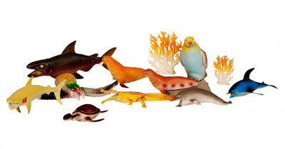 

Montez Ocean Animal Set- pack of 12(Multicolor)