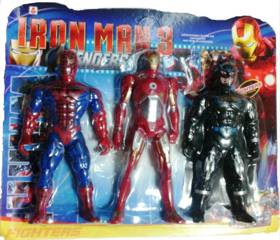 

Shop & Shoppee Super Heroes 3 in 1 Figures(Multicolor)